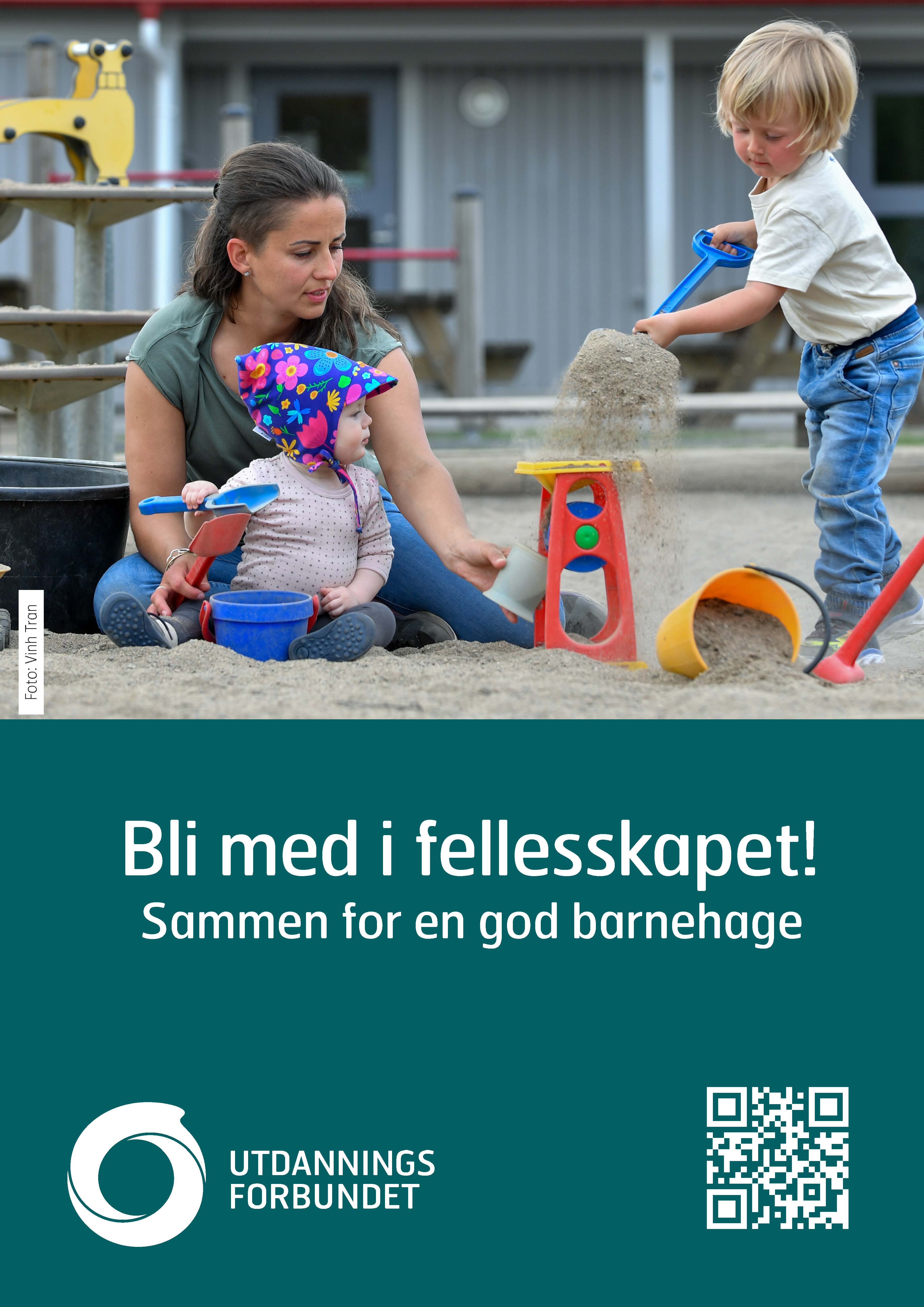 Plakat A3  Bli med i fellesskapet. Barnehage. Bokmål og nynorsk.jpg
