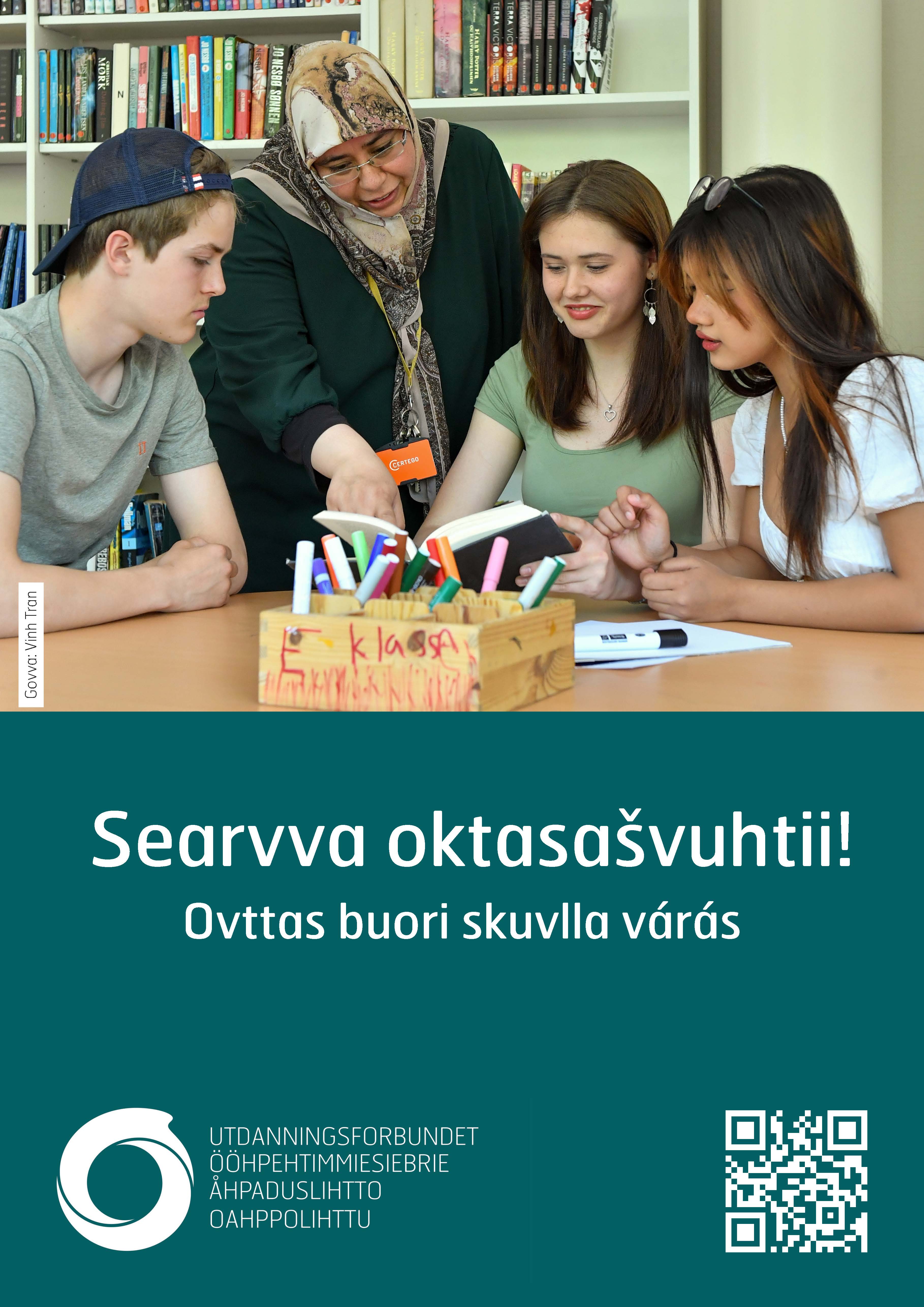 Plakat A3  Bli med i fellesskapet. Grunnskole. Nord-samisk.jpg