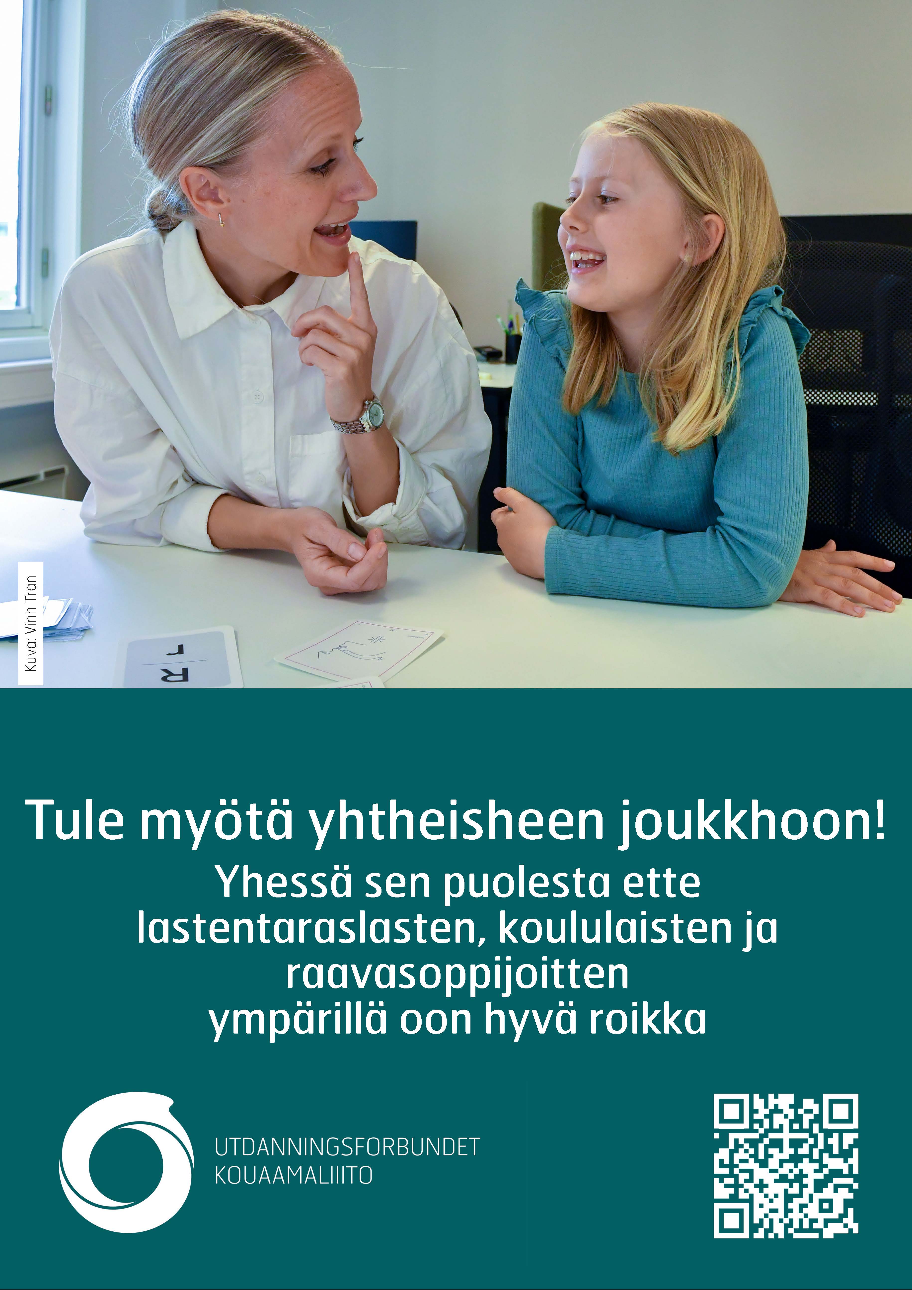 Plakat A3 Bli med i fellesskapet. Faglig og administrativt støttesystem. Kvensk.jpg