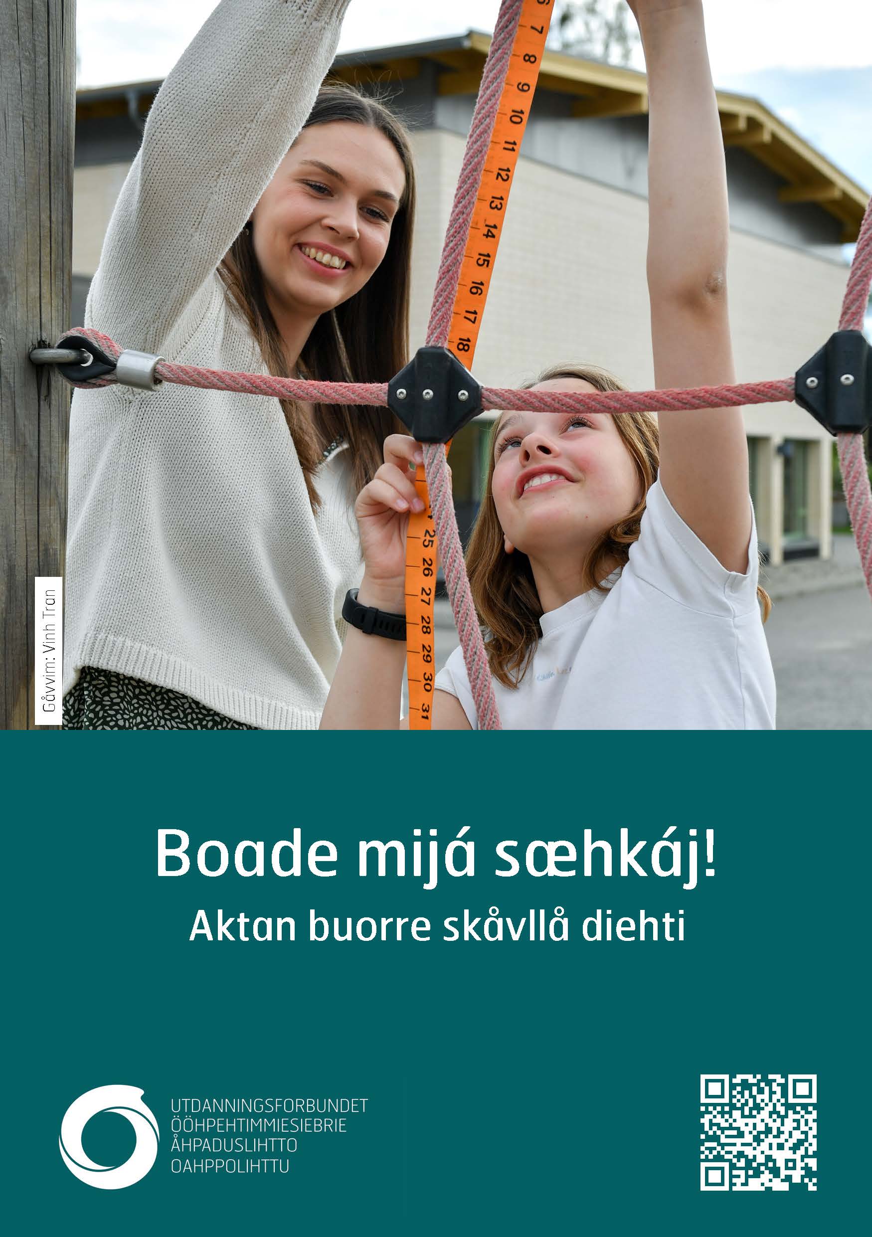 Flyer A5  Bli med i fellesskapet. Grunnskole ute. Lulesamisk.jpg