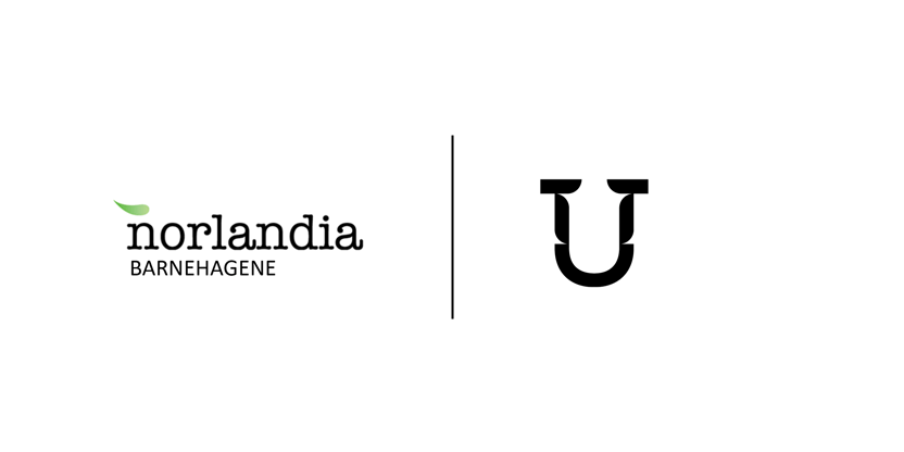 Logo Norlandia barnehagene og Utdanningsforbundet