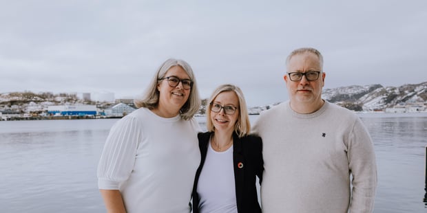 Elisabeth Tobiassen, Karina Vertot og Tom Rune Mathisen