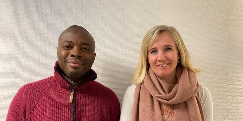 Portrettbilde av Mirjam Igland og Eric  Oziegbe Omobude.  Foto:stdanielsen