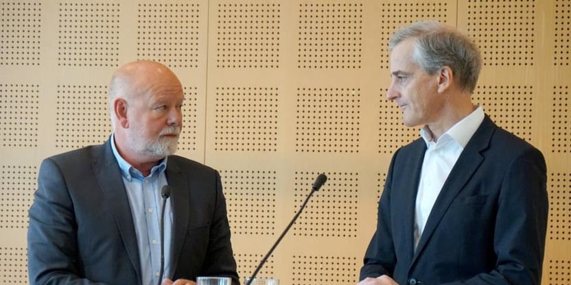 Illustrasjonsbilde av Terje Skyvulstad og Jonas Gahr Støre.