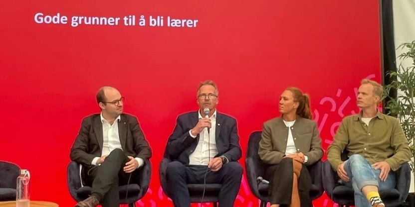 Bilde av debattanter under Arendalsuka 2024 - Geir Røssvoll med flere