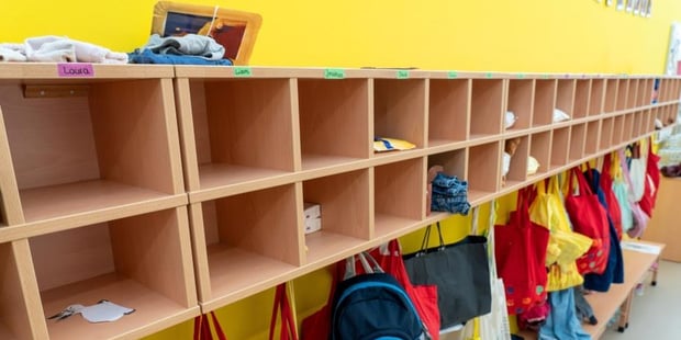 Bilde, garderobe, barnehage
