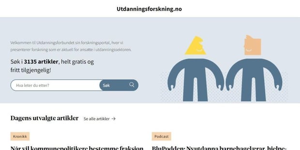 Søk blant 3100 artikler om forskning på utdanningsfeltet, helt gratis og fritt tilgjengelig!