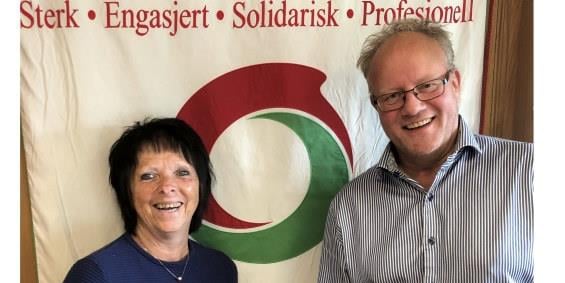 Bilde av fylkesleiar Gerd Botn Brattli og Håvard Moe