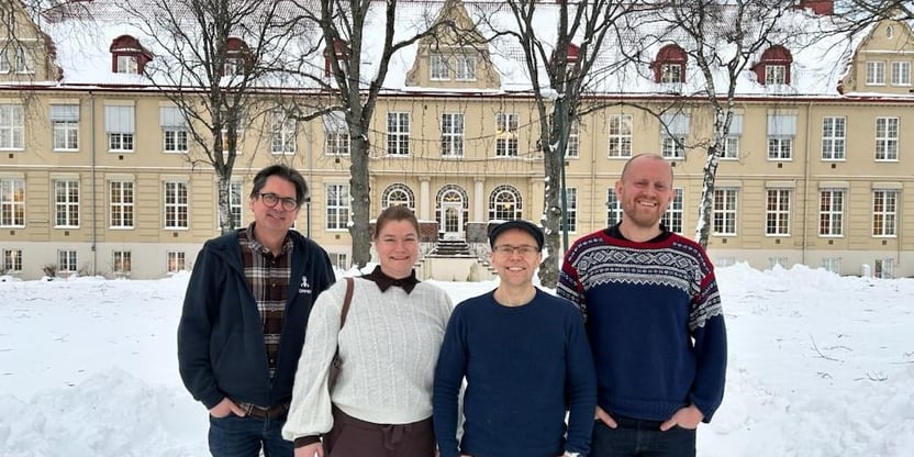 Paal Eckhoff Salvesen, kontaktperson for UH, UDF Trøndelag, Maja Henriette Jensvoll, sentralstyremedlem, Arnt Nordli, tillitsvalgt Dronning Mauds minne, Peter Mørk, tillitsvalgt lærerutdanningen NTNU.