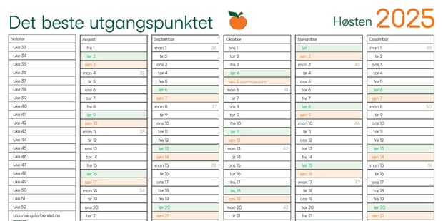 Bilde av kalender