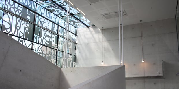 Bilde av trappen i Lærernes hus