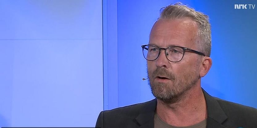 Geir Røsvoll i NRK Midtnytt studio