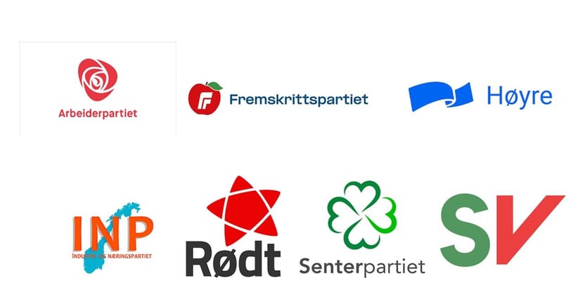 Kampanjeplakat til valgkampen 2023. Bilde av en liten gutt som holder en plakat teksten "Tid for de minste" med en barnehage i bakgrunnen.