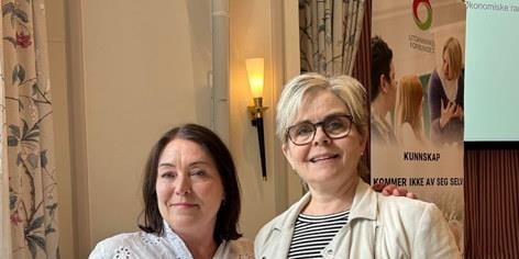 Bilde av ny fylkesleder og nestleder
