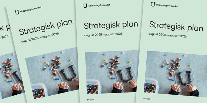 Bilde av forsider til brosjyre med tittelen "Strategisk plan 2020 - 2026"