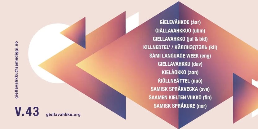 Banner fra samisk språkuke 2024.