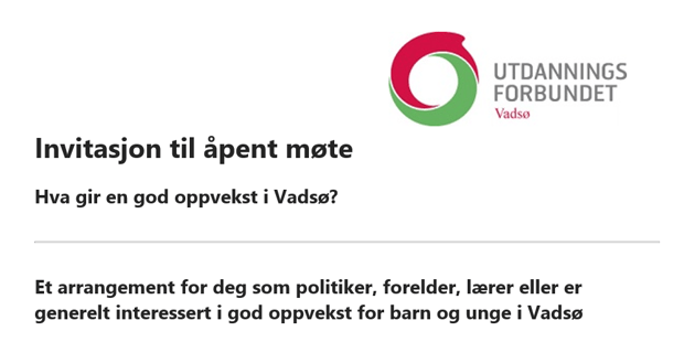 Et lite utsnitt av invitasjonen