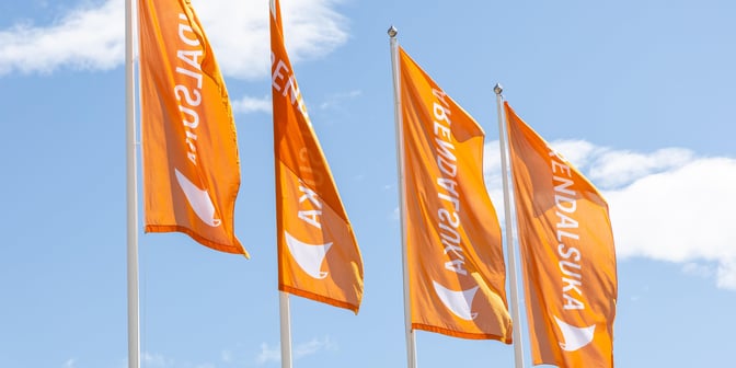 Foto av Arendalsuka-flagg