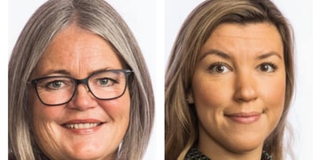 Portrettbilde av Kari-Anne Jønnes og Anna Molberg. Hentet fra stortinget.no