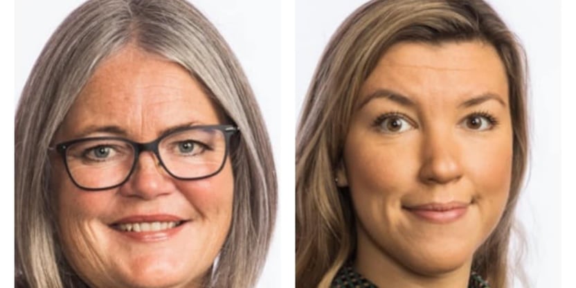 Portrettbilde av Kari-Anne Jønnes og Anna Molberg. Hentet fra stortinget.no