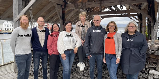 Bilde av hovudtillitsvalde og kontaktpersonar vidaregåande opplæring og fagskule.
Frå venstre: Jon Arild Halland, Eivind Johannessen, Hilde Matea Hildal Hauglid, Linda Solemdal Solhaug, Sabine Exner, Rune Stadsnes, Heidi Rye Høyforslett, Ane Kristine Aadland