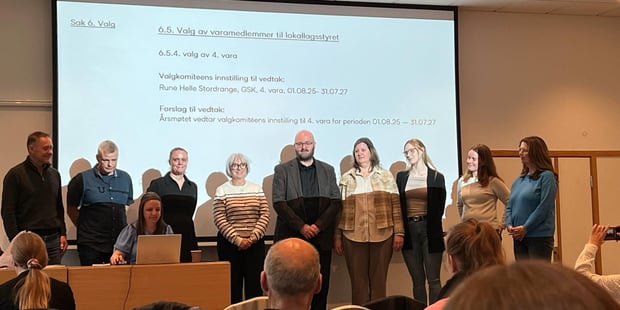 Det nye lokallagsstyret perioden 2025-2027