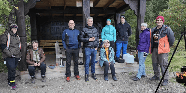Tone Rønning og Viggo Trulsen mangler på bildet. Ellers var dette de oppmøtte denne gangen.