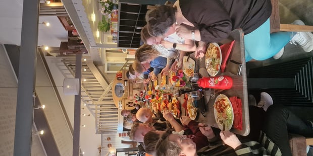Årsmøtet ble avsluttet med årsmøtemiddag ved Huset Café & Motell