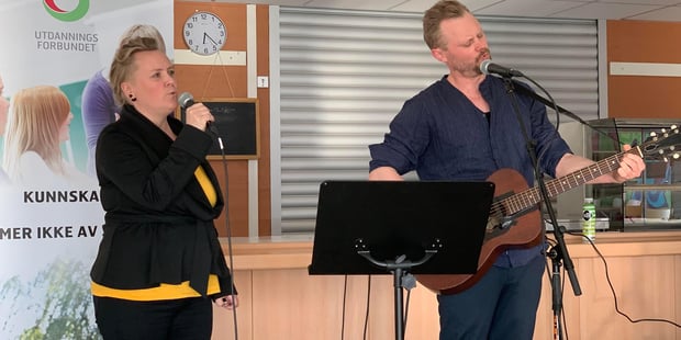 bilde av musikerne som underholdt på årsmøtet