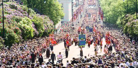 Bilde fra 17.mai-tog i Oslo.