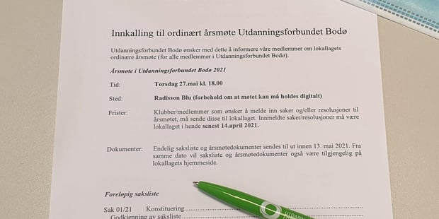 27.mai 2021 ble det avholdt fysisk årsmøte.