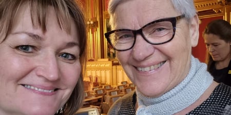 Bilde (selfie) av Jytte Sonne og Line Mette Teigland