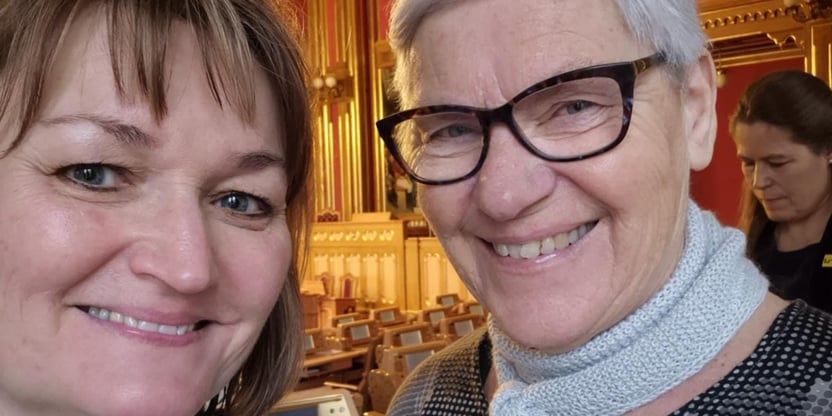 Bilde (selfie) av Jytte Sonne og Line Mette Teigland