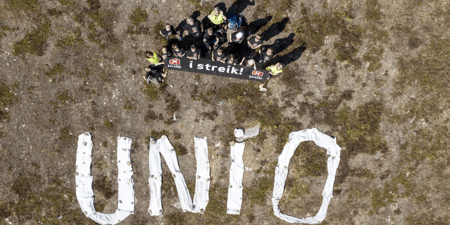 Foto av Unio-streiken i 2024