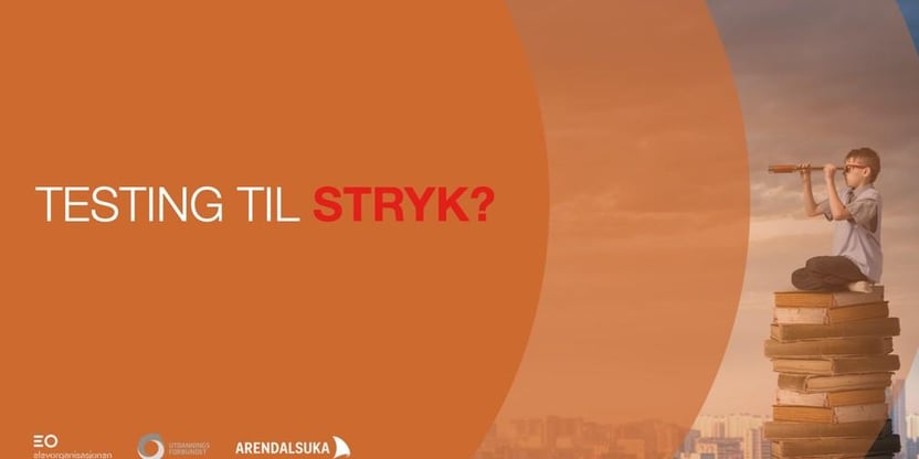 Bildet viser logoen til arrangementet «Testing til stryk?»