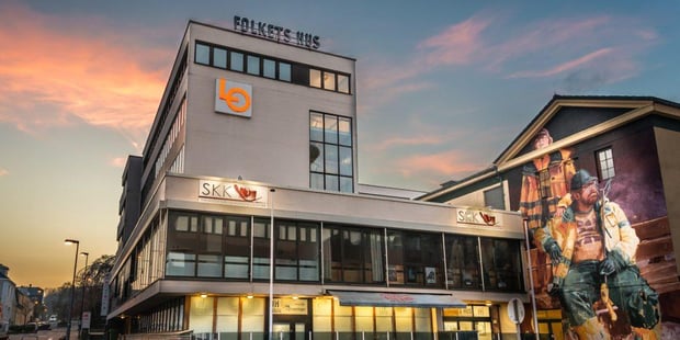 Bilde av folkets hus i Stavanger