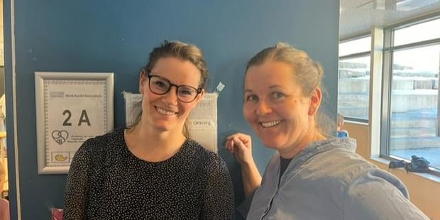 Kontaktlærere Iris Jeanett Granlund og Silje Vadla Ulberg