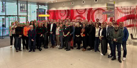 Gruppebilde av medlemmene i representantskapet i Utdanningsforbundet.