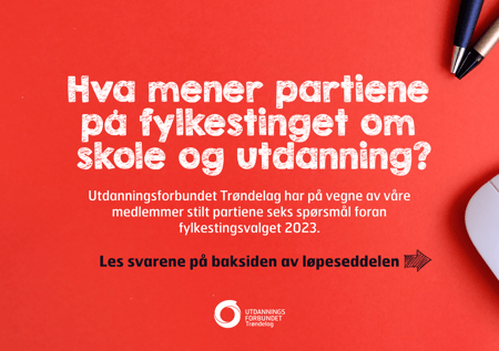 Løpeseddel forside