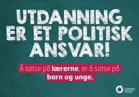 Utdanning er et politisk ansvar - tekstbilde