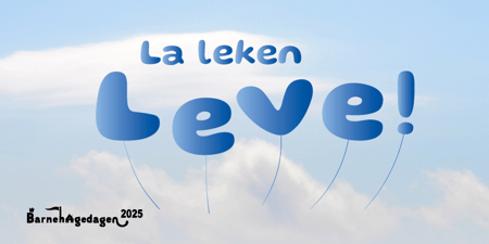 Grafisk element fra plakat som ble laget til
Barnehagedagen 2025