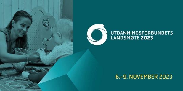 LM2023-banner med bilde av barnehagelærer i samspill med barn.