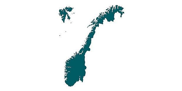 Illustrasjonsbilde av Norgeskart