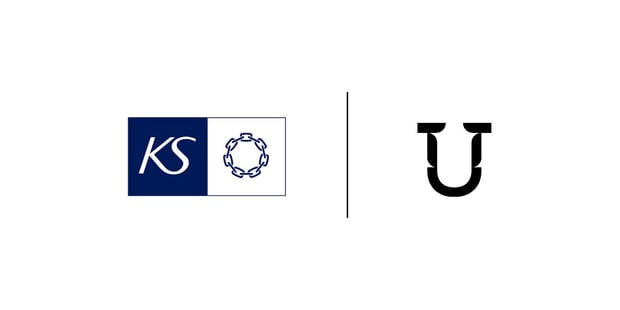 Logoer til KS og Utdanningsforbundet
