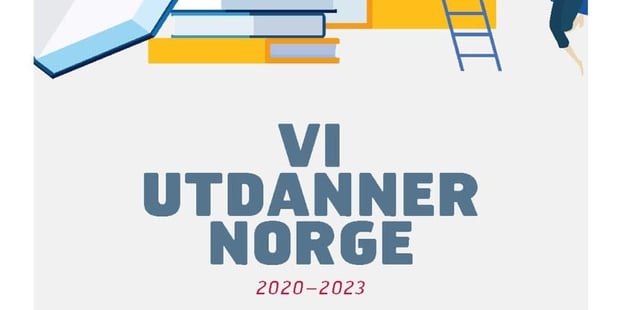 Utsnitt av trykksak: Vi Utdanner Norge.