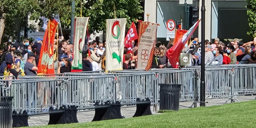 Foto fra en antirasistdemonstrasjon i Oslo i 2022